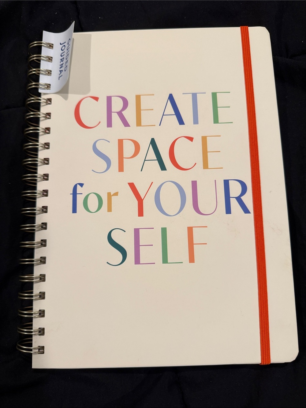 Guided Journal Create Space for Your Self colorful inside and out New.